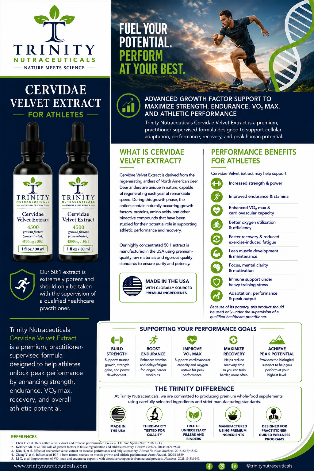 Cervidae Velvet Extract athlete performance presentation